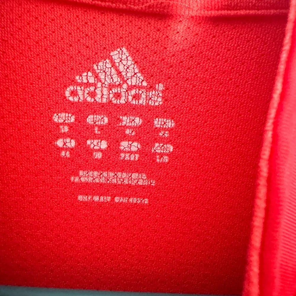 adidas Red Women's Full-Zip Athletic Jacket